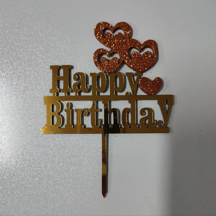 تاپر مدل قلب happy birthday