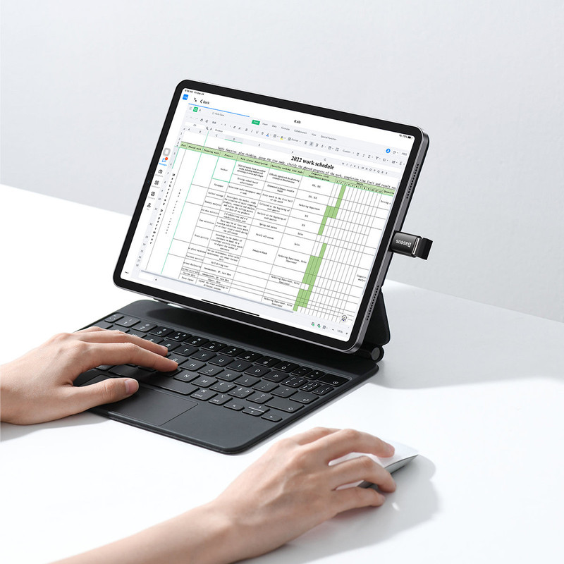 مبدل USB-C به USB3.1 باسئوس مدل Ingenuity Series Mini OTG Adaptor ZJJQ000001