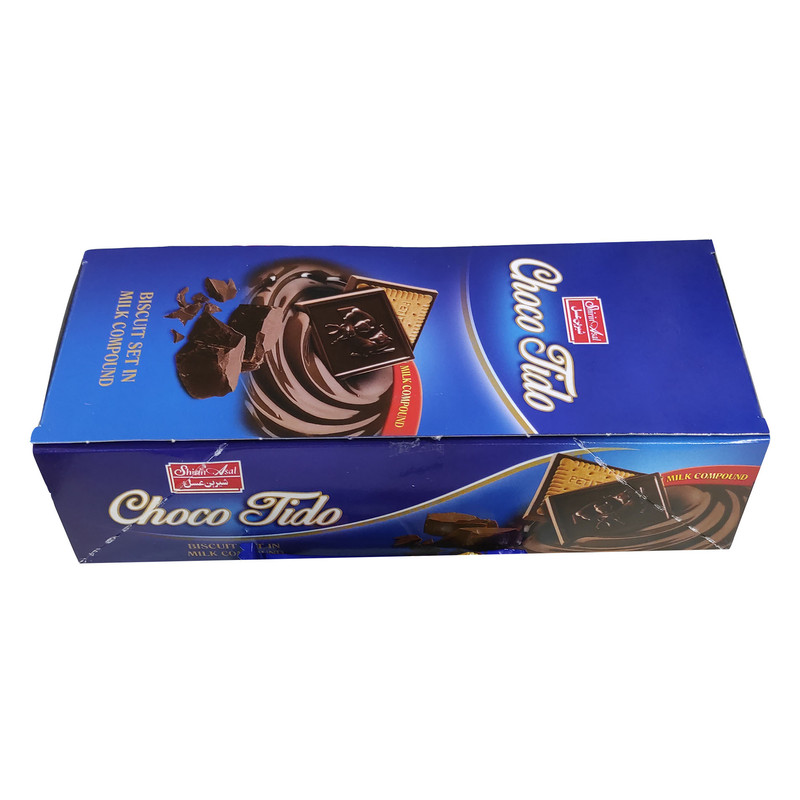 بیسکویت با روکش کاکائو تیدو شیرین عسل - 18 گرم بسته 24 عددی
