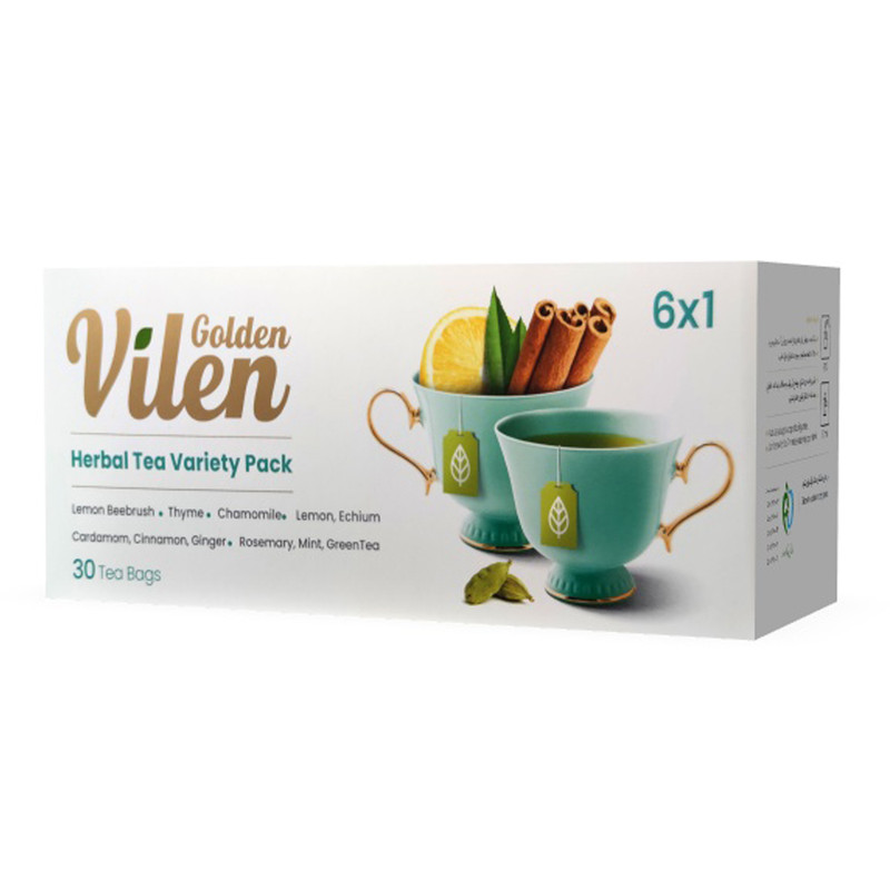 بسته ترکیبی دمنوش گیاهی 1x6 گلدن ویلن بسته 30 عددی