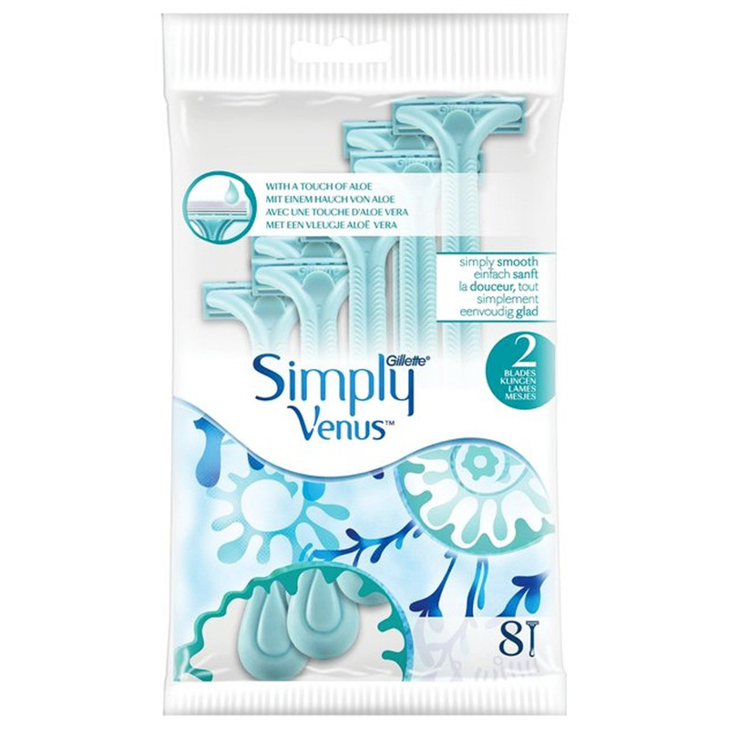 خود تراش ژیلت مدل 2 Simply Venus بسته 4 عددی