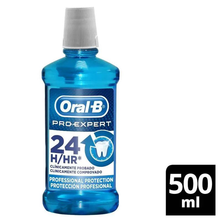 دهان شویه اورال-بی مدل Pro Expert حجم 500 میلی لیتر مجموعه 2 عددی
