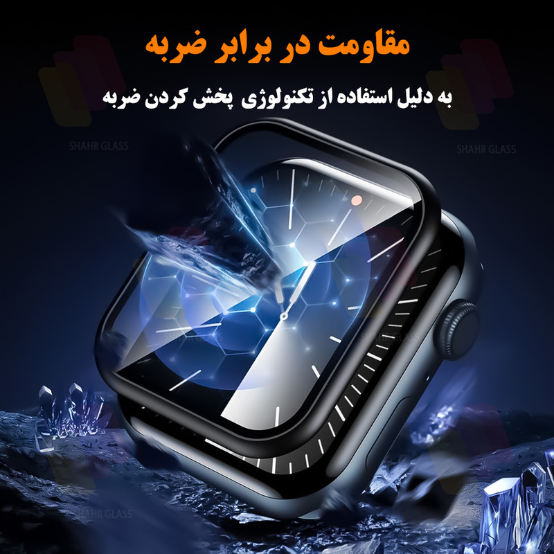 محافظ صفحه نمایش شهر گلس مدل SWPM مناسب برای اپل واچ Watch Series 11 46mm