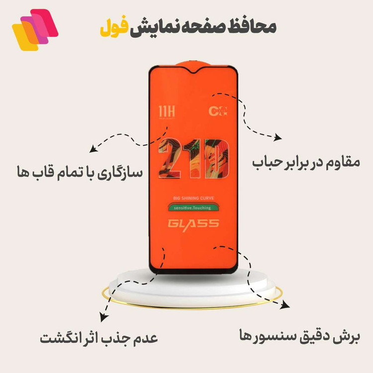 محافظ صفحه نمایش شهر گلس مدل FULPLUSSH مناسب برای گوشی موبایل آنر X5 Plus