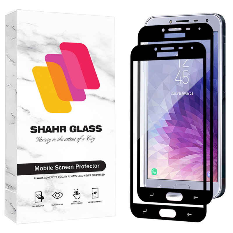 محافظ صفحه نمایش شهر گلس مدل FUL2 مناسب برای گوشی موبایل سامسونگ Galaxy J4 2018 / J400 بسته دو عددی