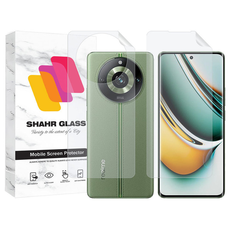 محافظ صفحه نمایش شهر گلس مدل MTNANFBSH مناسب برای گوشی موبایل ریلمی Realme 11 Pro به همراه محافظ پشت گوشی