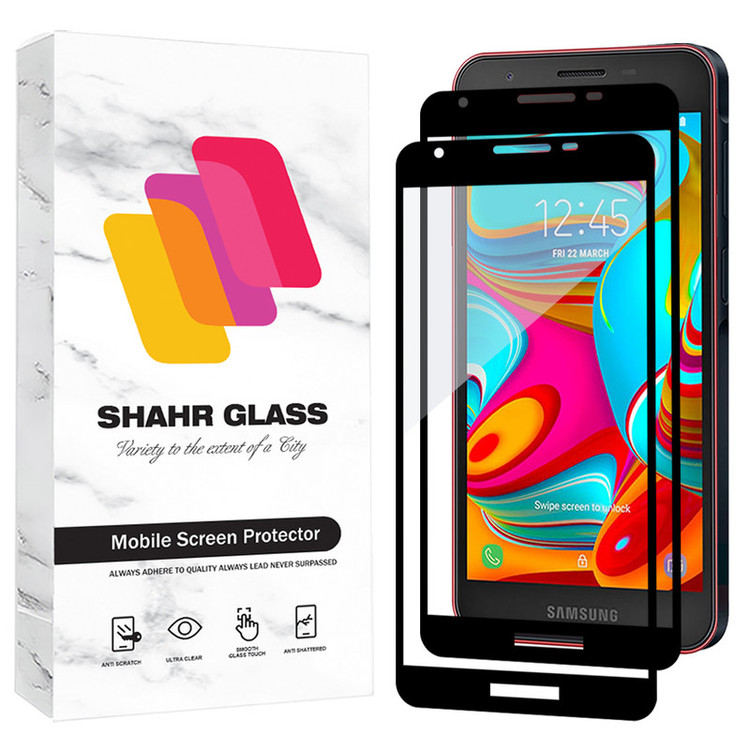 محافظ صفحه نمایش شهر گلس مدل FUL2 مناسب برای گوشی موبایل سامسونگ Galaxy A2 Core بسته دو عددی