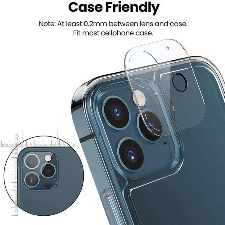 محافظ لنز دوربین هورس مدل 3DLENS مناسب برای گوشی موبایل اپل iPhone 12 Pro Max