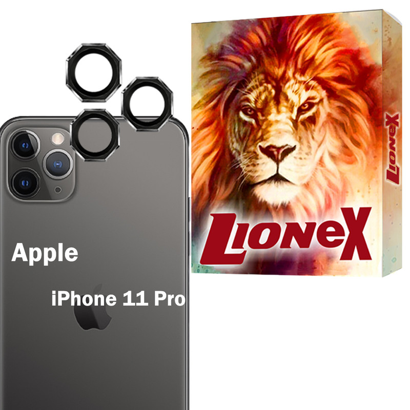 محافظ لنز دوربین شیشهای لایونکس مدل R8ZL مناسب برای گوشی موبایل اپل iPhone 11 Pro