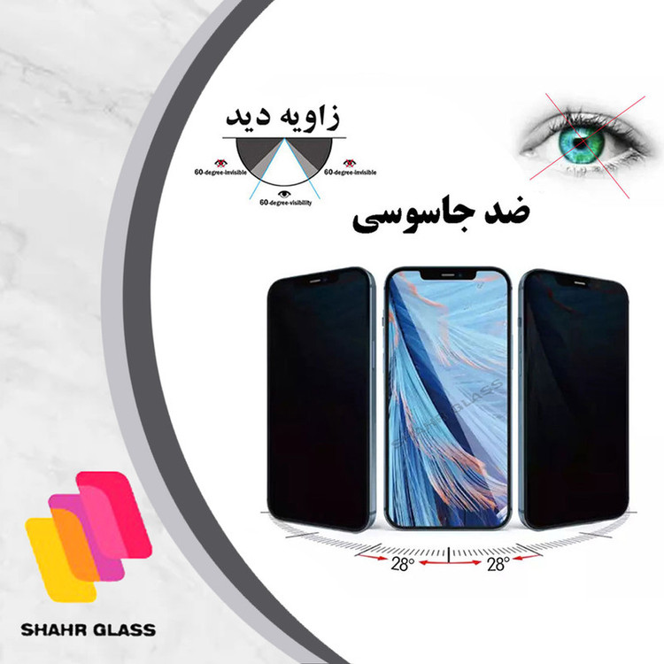 محافظ صفحه نمایش حریم شخصی شهر گلس مدل PFSR مناسب برای گوشی موبایل شیائومی Poco F5