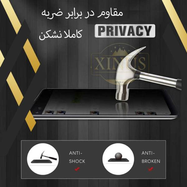 محافظ صفحه نمایش حریم شخصی ژینوس مدل PFXI مناسب برای گوشی موبایل ریلمی C55