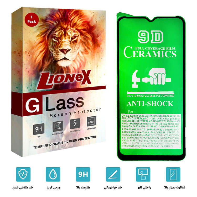 محافظ صفحه نمایش سرامیکی لایونکس مدل CRC-L مناسب برای گوشی موبایل سامسونگ Galaxy F12