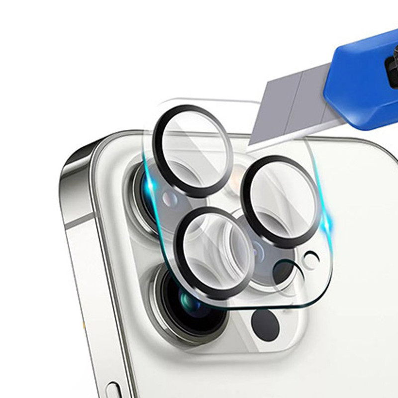 محافظ لنز دوربین شهر گلس مدل 3DLSR مناسب برای گوشی موبایل اپل iPhone 13 Pro Max