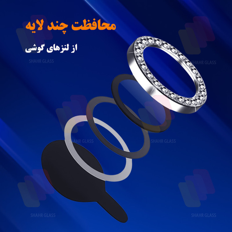 محافظ لنز دوربین شهر گلس مدل NEGLES مناسب برای گوشی موبایل شیائومی Redmi Note 13 Pro 4G
