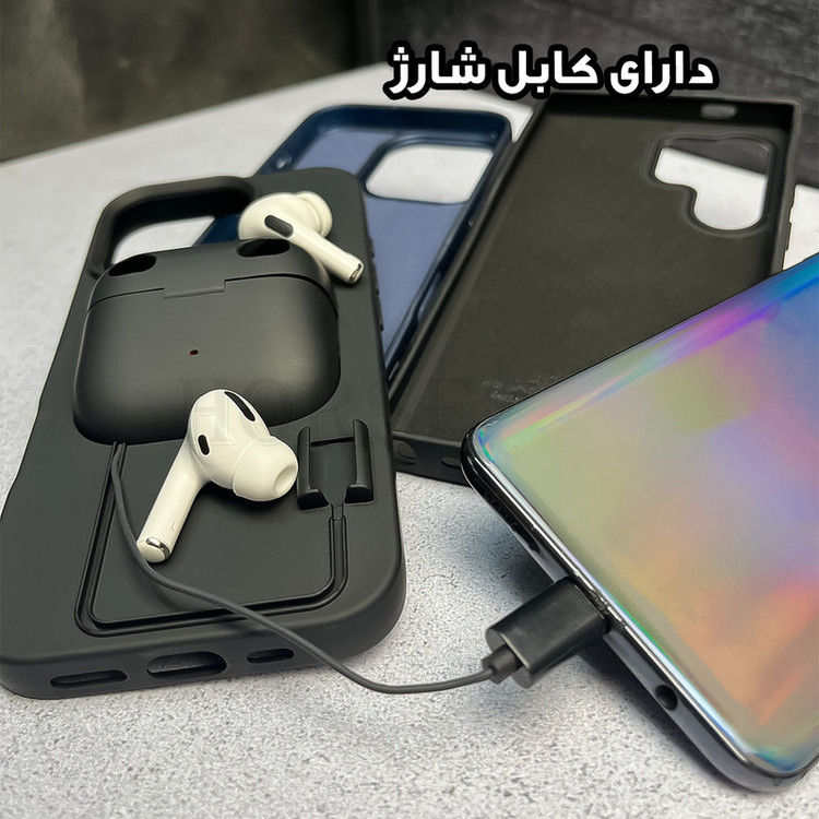 کاور هورس مدل PODSOV مناسب برای گوشی موبایل اپل iPhone 16 Pro Max به همراه ایرپاد