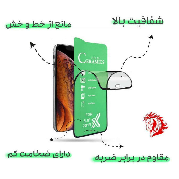 محافظ صفحه نمایش سرامیکی هورس مدل CERAMHORS مناسب برای گوشی موبایل وان پلاس Ace
