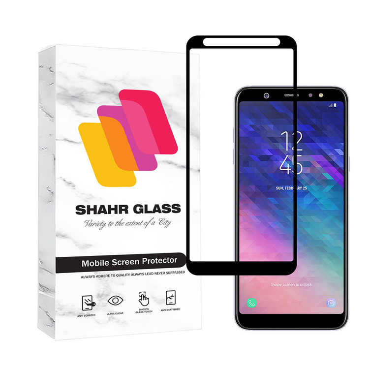 محافظ صفحه نمایش شهر گلس مدل FULSLSH مناسب برای گوشی موبایل سامسونگ Galaxy A7 2018 / A6 Plus / J8
