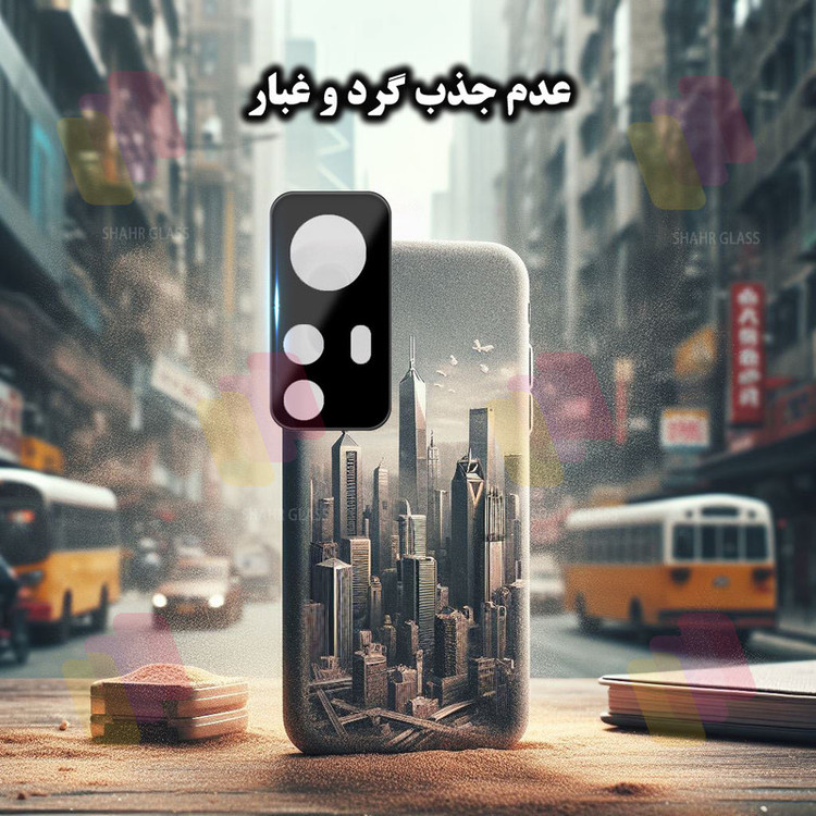 محافظ لنز دوربین شهر گلس مدل LFUD20 مناسب برای گوشی موبایل شیائومی 12 Pro / 12S Pro