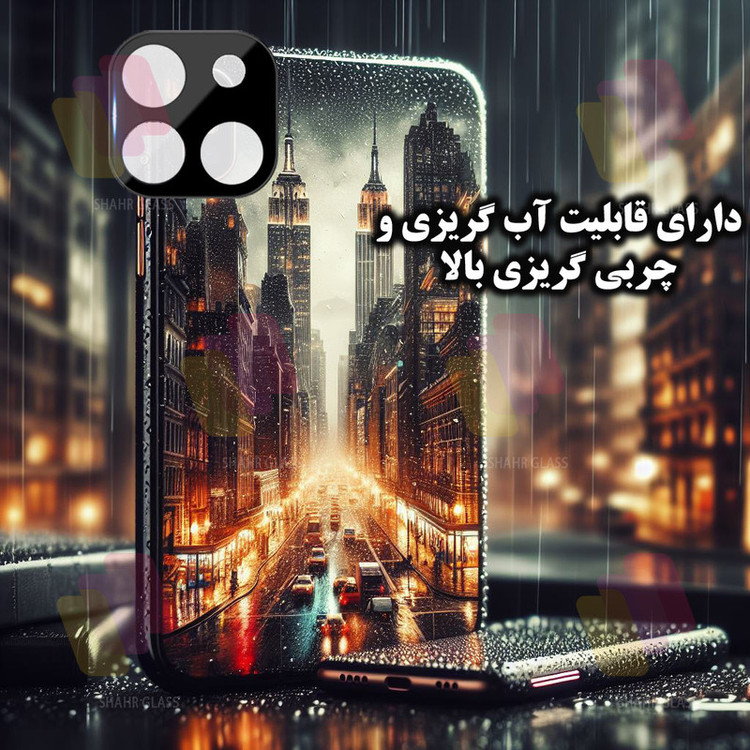 محافظ لنز دوربین شهر گلس مدل LENSFSH مناسب برای گوشی موبایل شیائومی Redmi Note 13 4G