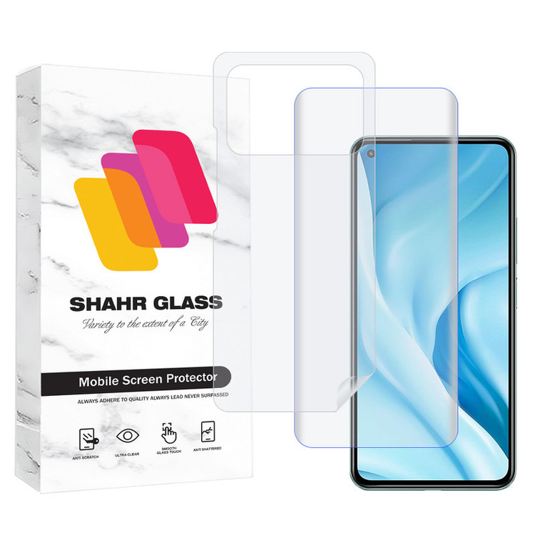 محافظ صفحه نمایش شهر گلس مدل UVNANOMTBSH مناسب برای گوشی موبایل شیائومی Mi 11 Ultra 5G به همراه محافظ پشت گوشی