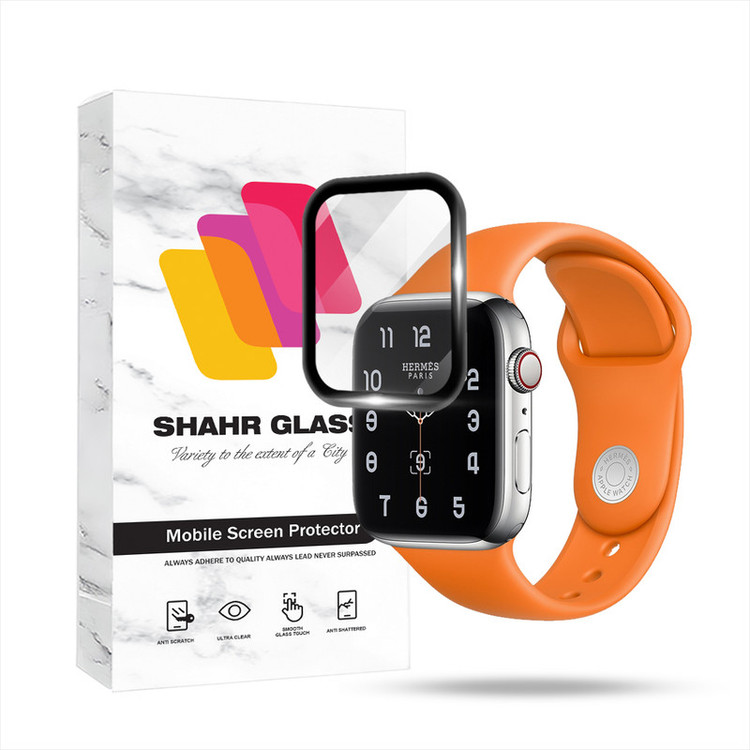 محافظ صفحه نمایش شهر گلس مدل PMMWSH مناسب برای ساعت هوشمند اپل واچ Series 4 / SE / SE 2 44 mm