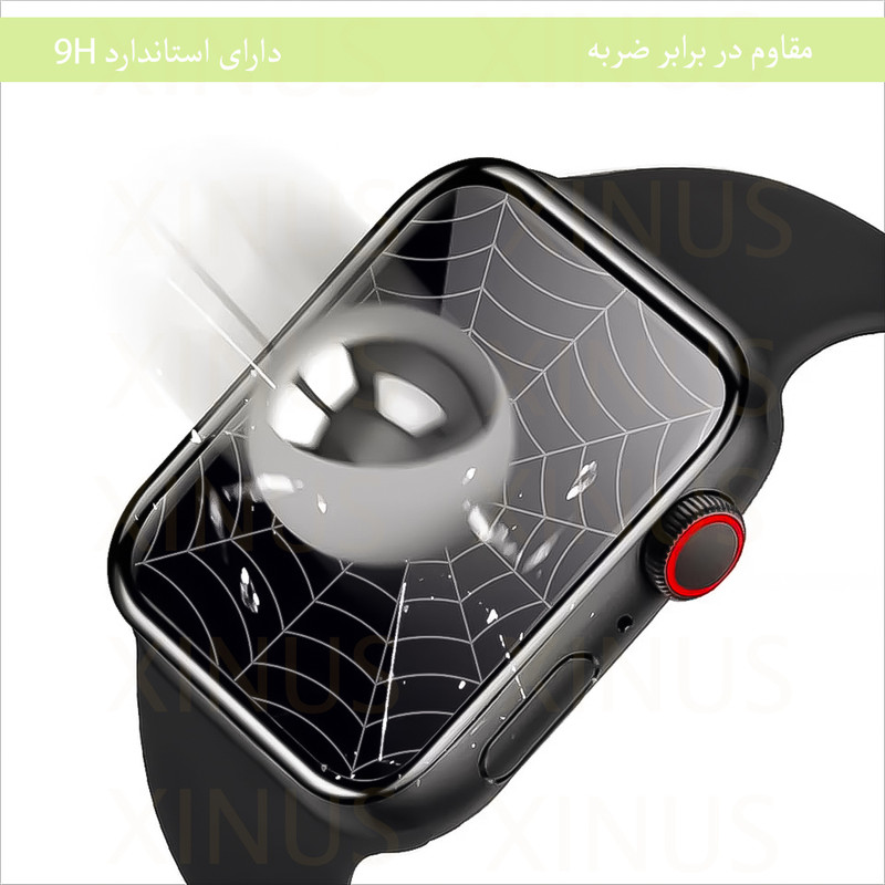 محافظ صفحه نمایش ژینوس مدل XWPM مناسب برای اپل واچ سایز 46mm سری 10