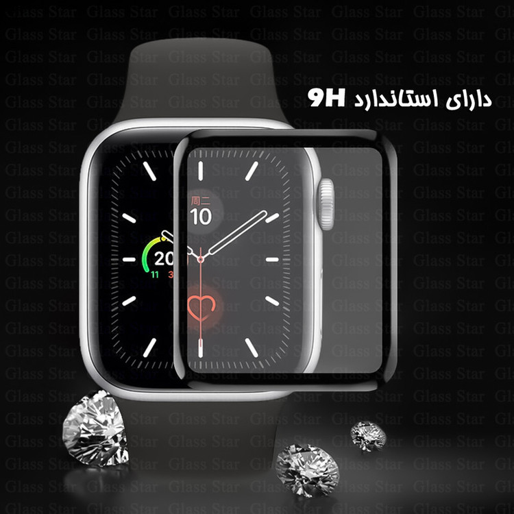 محافظ صفحه نمایش گلس استار مدل PMMW مناسب برای ساعت هوشمند اپل واچ Series 1 / Series 2 / Series 3 38 mm