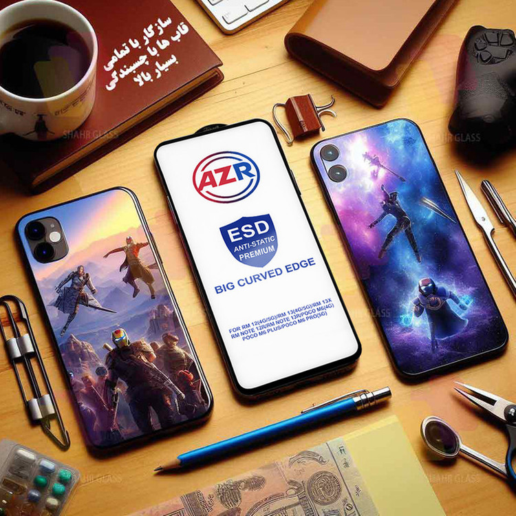محافظ صفحه نمایش شهر گلس مدل AZRS مناسب برای گوشی موبایل شیائومی Redmi Note 9 / Redmi Note 9T