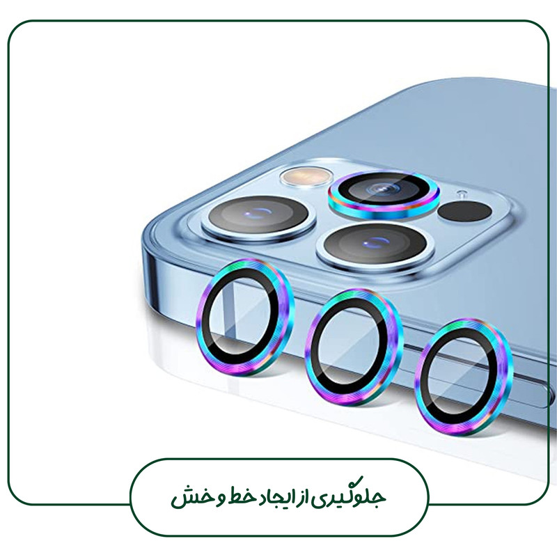 محافظ لنز دوربین هورس مدل RINIPH مناسب برای گوشی موبایل اپل iPhone 15 Pro Max