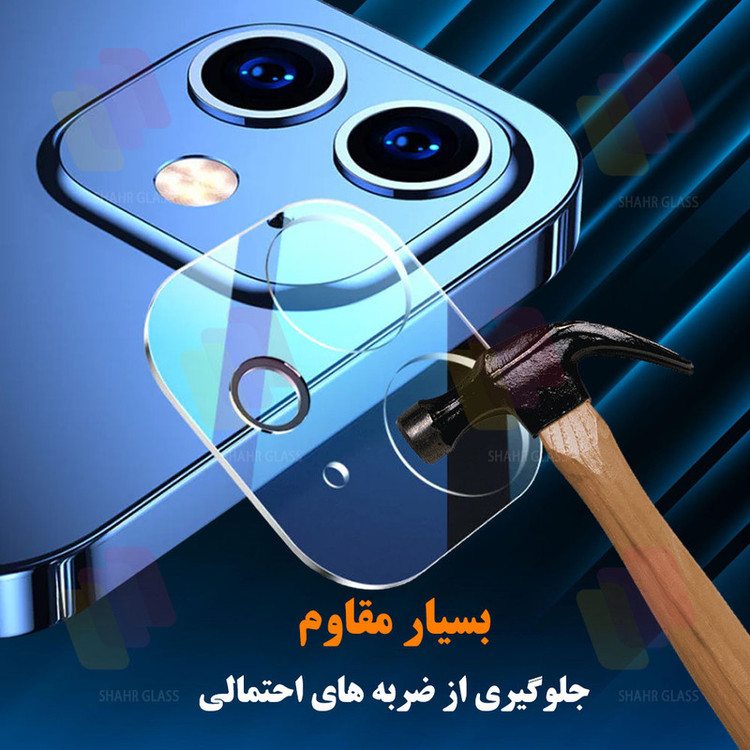 محافظ لنز دوربین شهر گلس مدل 3DLNZSLSH مناسب برای گوشی موبایل اپل iPhone 12 Pro