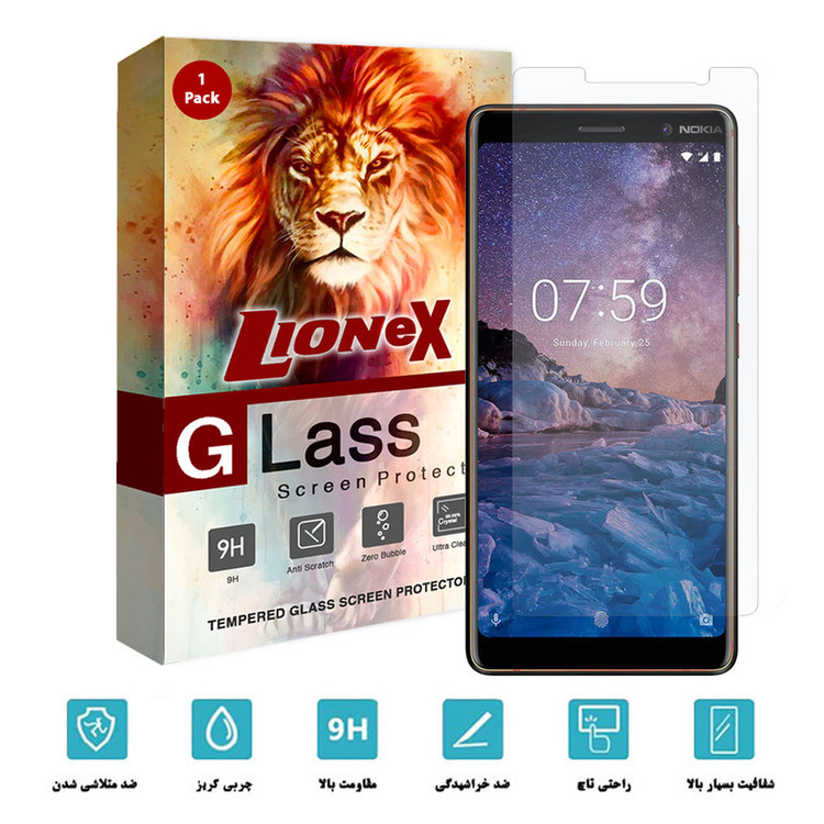 محافظ صفحه نمایش لایونکس مدل UPS مناسب برای گوشی موبایل نوکیا 7 Plus