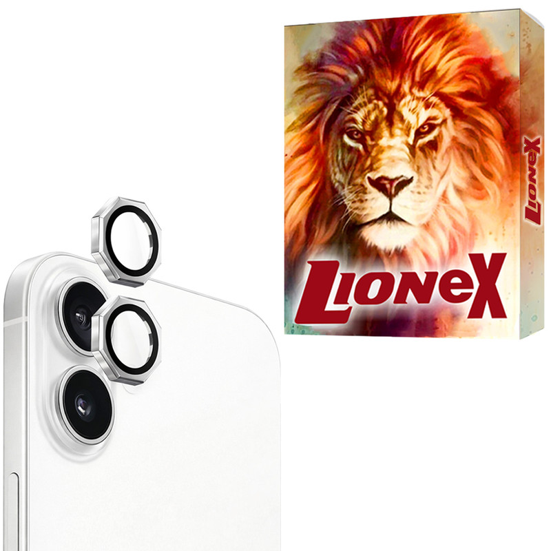 محافظ لنز دوربین شیشه‌ای لایونکس مدل R8ZL مناسب برای گوشی موبایل اپل Apple iPhone 16