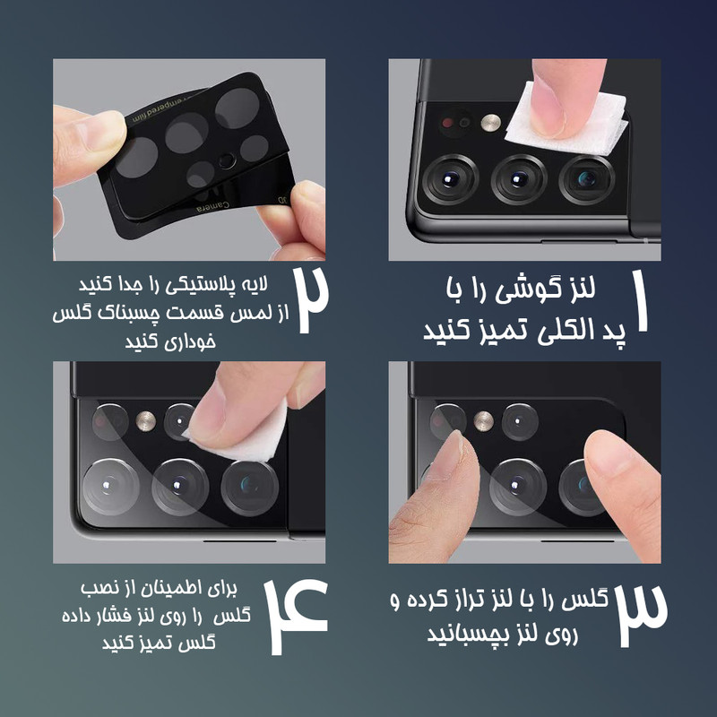 محافظ لنز دوربین لایونکس مدل LFUL مناسب برای گوشی موبایل سامسونگ Galaxy A73 5G