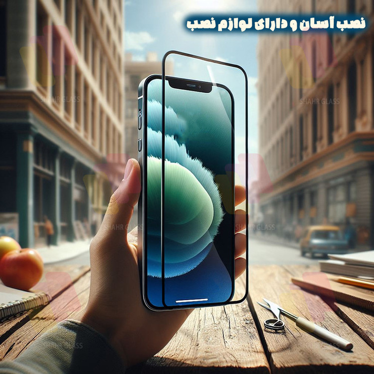 محافظ صفحه نمایش سرامیکی شهر گلس مدل CERCLRSH مناسب برای گوشی موبایل اپل iPhone 12 mini
