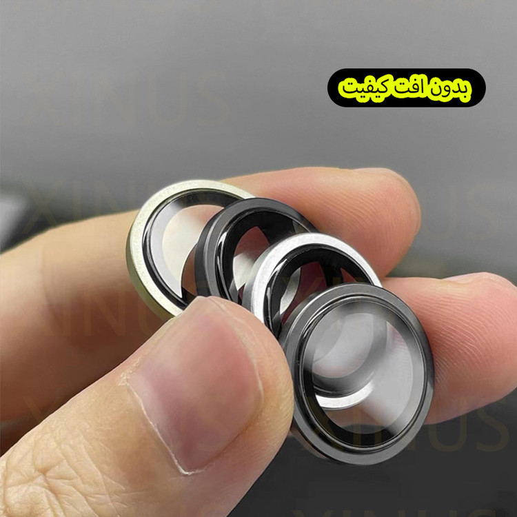 محافظ لنز دوربین ژینوس مدل XRING مناسب برای گوشی موبایل اپل iPhone 17
