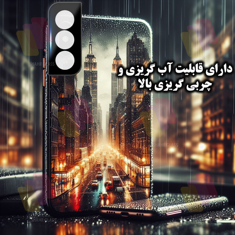 محافظ لنز دوربین شهر گلس مدل LENSFSH مناسب برای گوشی موبایل سامسونگ Galaxy S21 5G
