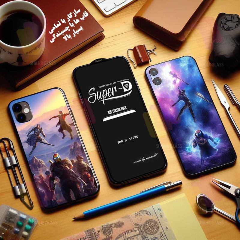 محافظ صفحه نمایش شهر گلس مدل SUNS مناسب برای گوشی موبایل سامسونگ Galaxy A54 5G به همراه محافظ پشت گوشی