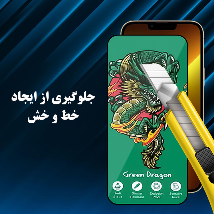 محافظ صفحه نمایش هورو لایونکس مدل HORGRENL مناسب برای گوشی موبایل اپل iPhone 13 Pro Max / 14 Plus