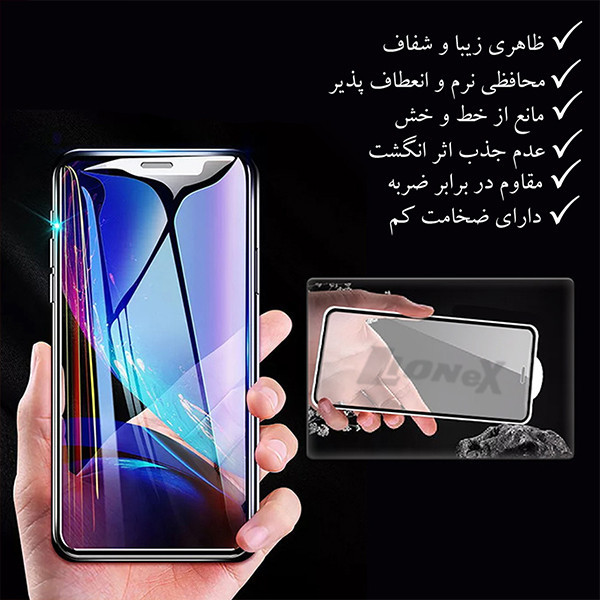 محافظ صفحه نمایش سرامیکی لایونکس مدل CRS مناسب برای گوشی موبایل شیائومی Poco X5 Pro