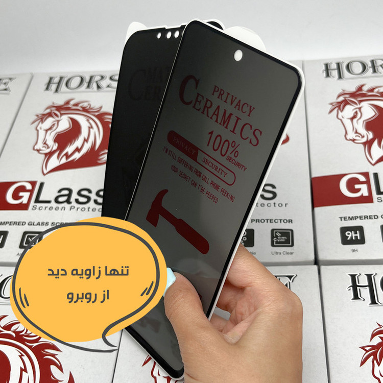 محافظ صفحه نمایش حریم شخصی هورس مدل CERPRIVH مناسب برای گوشی موبایل اپل iPhone 13 Pro Max /14 Plus