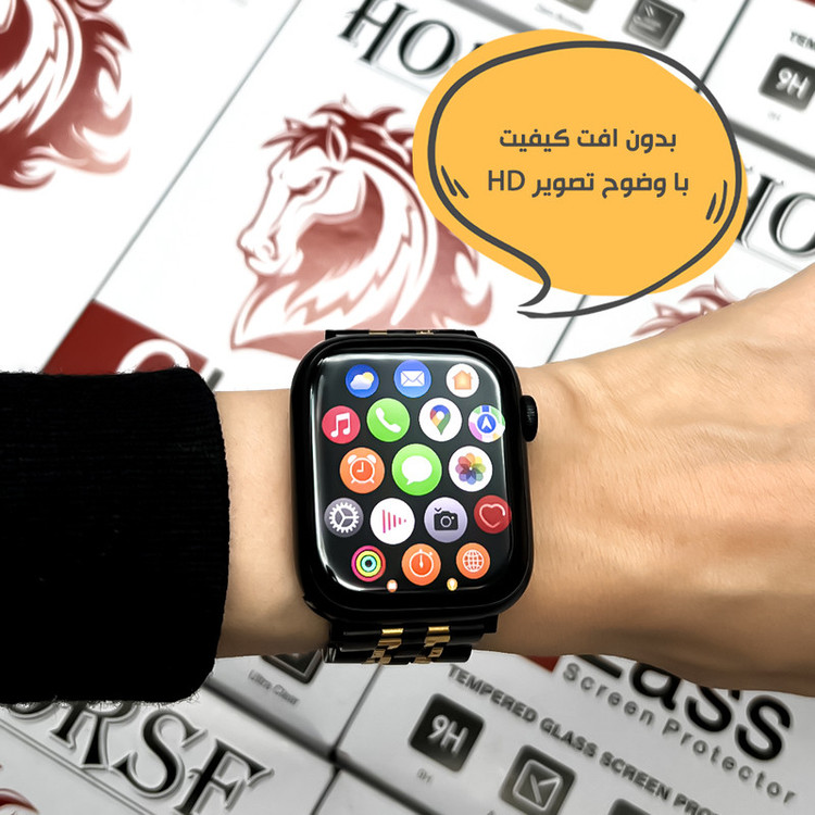 محافظ صفحه نمایش هورس مدل HWPM مناسب برای اپل واچ Apple Watch Series 10 42mm