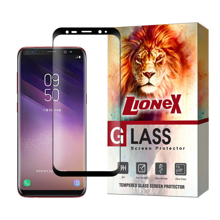 محافظ صفحه نمایش سرامیکی لایونکس مدل EDGCRLION مناسب برای گوشی موبایل سامسونگ Galaxy S8 / Galaxy S9