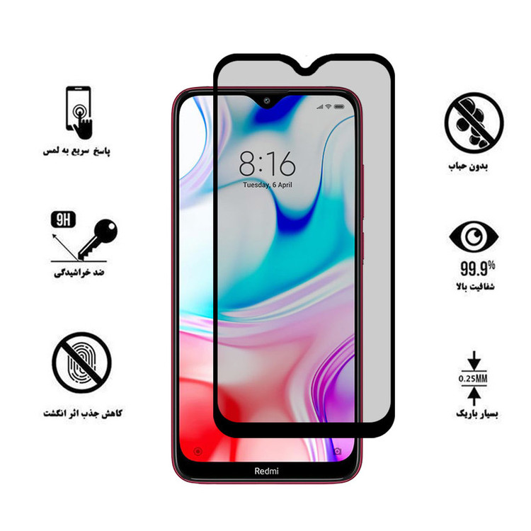 محافظ صفحه نمایش سرامیکی لایونکس مدل CRP مناسب برای گوشی موبایل شیائومی Redmi 8