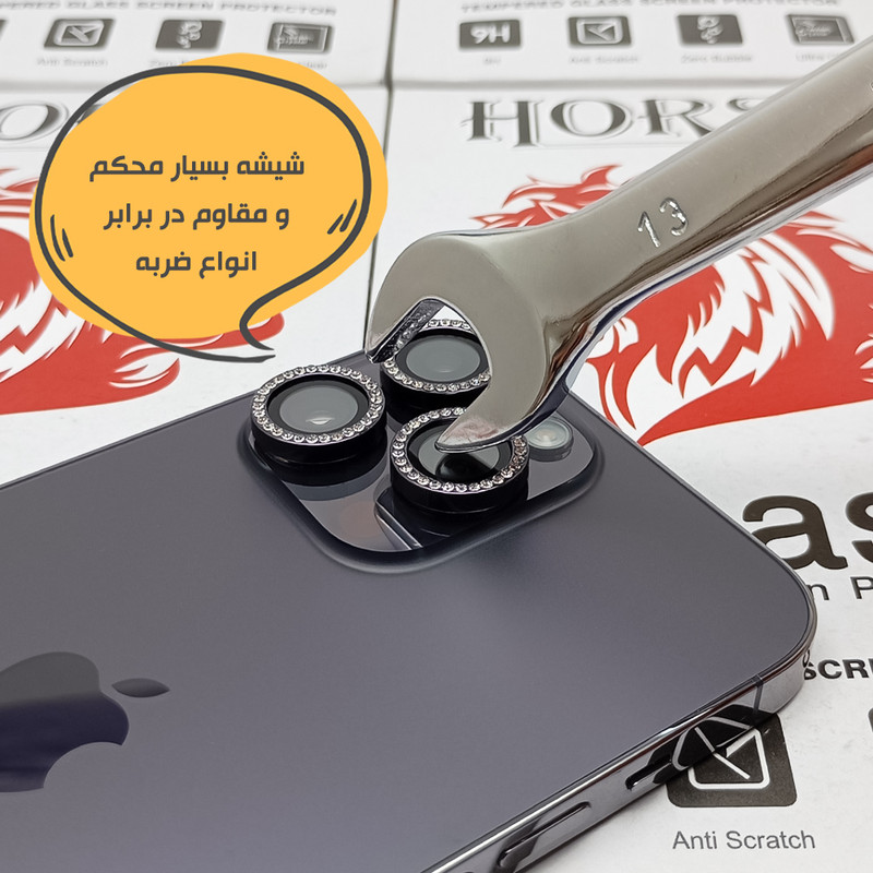 محافظ لنز دوربین هورس مدل NEGLEH مناسب برای گوشی موبایل شیائومی Redmi Note 13 Pro 4G