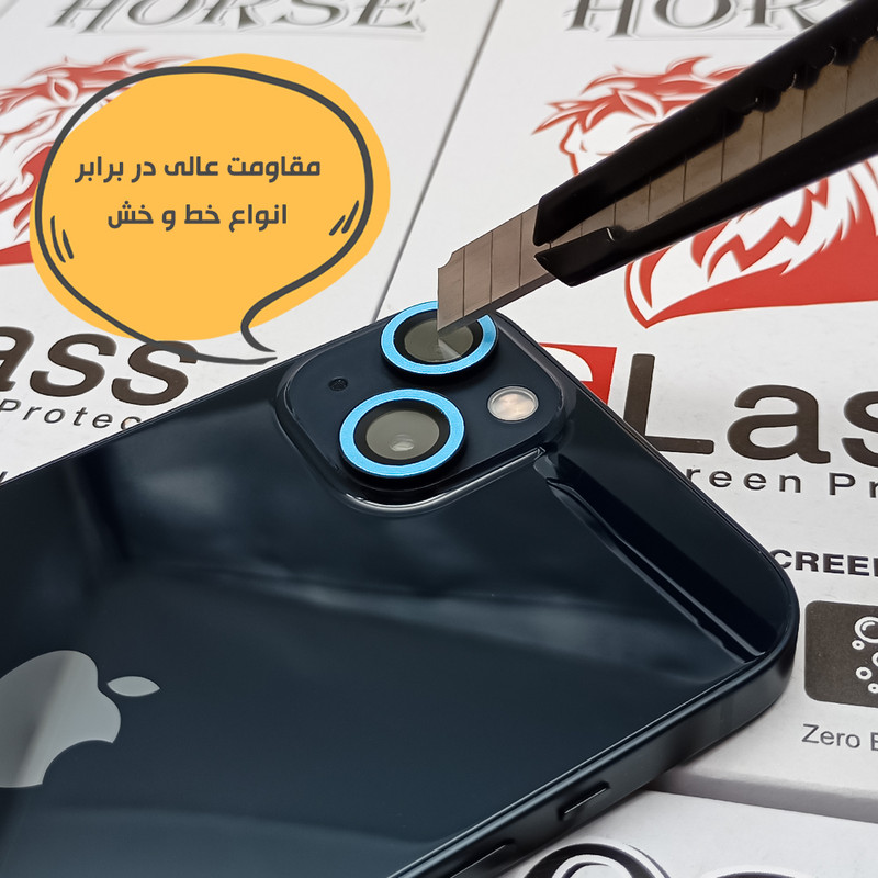 محافظ لنز دوربین شیشهای هورس مدل SHLZH مناسب برای گوشی موبایل اپل iPhone 14 Pro