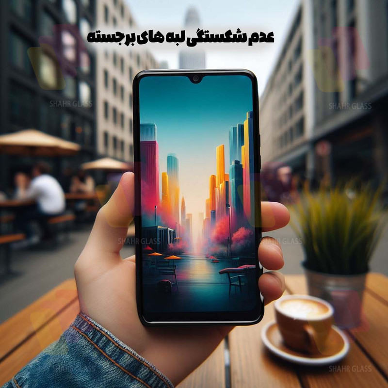 محافظ صفحه نمایش شهر گلس مدل AIRNABKSH مناسب برای گوشی موبایل شیائومی Redmi 12C / Poco C55 به همراه محافظ پشت گوشی