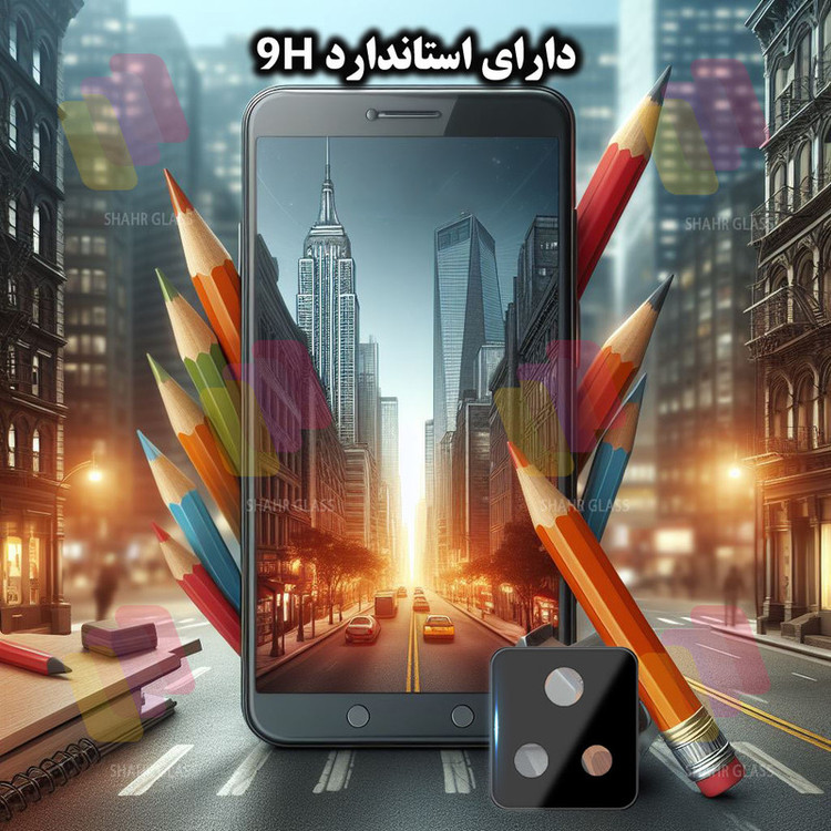 محافظ صفحه نمایش شهر گلس مدل SUPLNFUSH مناسب برای گوشی موبایل شیائومی Poco F4 / Redmi K50 / Redmi K50 Pro به همراه محافظ لنز گوشی