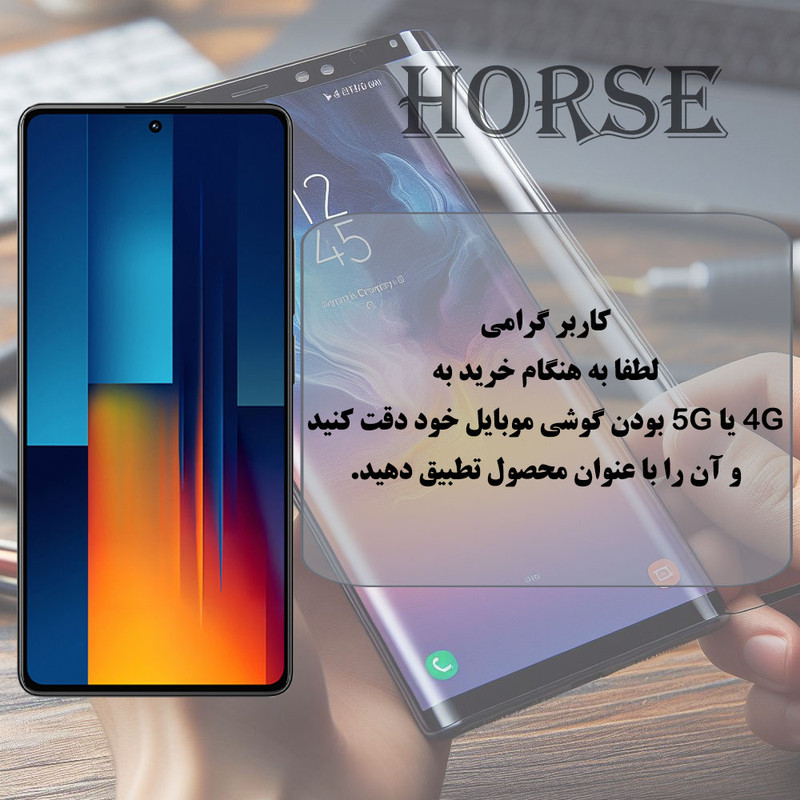 محافظ صفحه نمایش هورس مدل SPXH مناسب برای گوشی موبایل سامسونگ Galaxy A15 4G