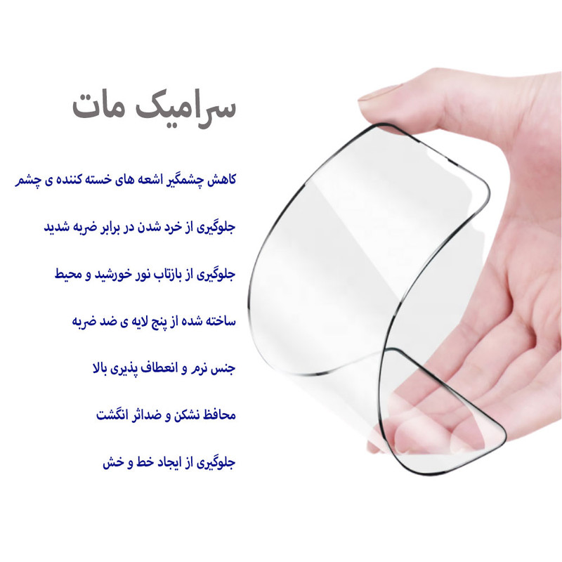 محافظ صفحه نمایش سرامیکی هورس مدل CMA-H مناسب برای گوشی موبایل اپل iPhone 12