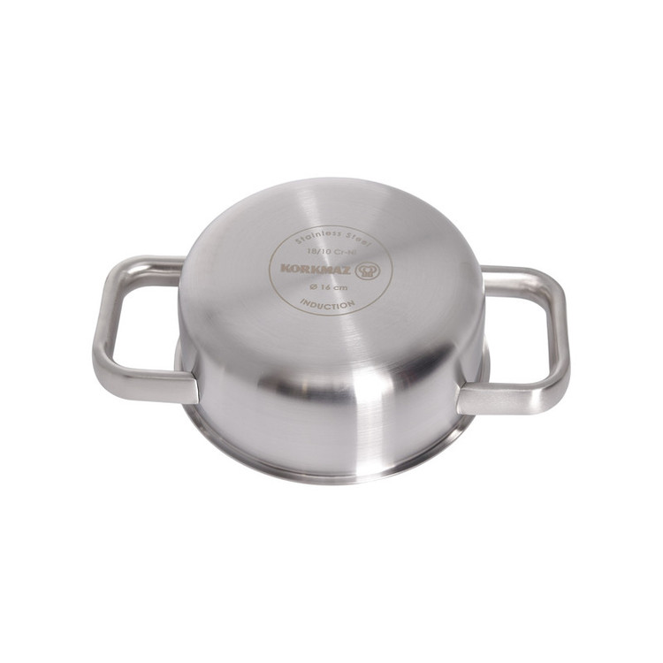سرویس قابلمه و تابه استیل 8 پارچه کرکماز مدل SILVERA کد 2788